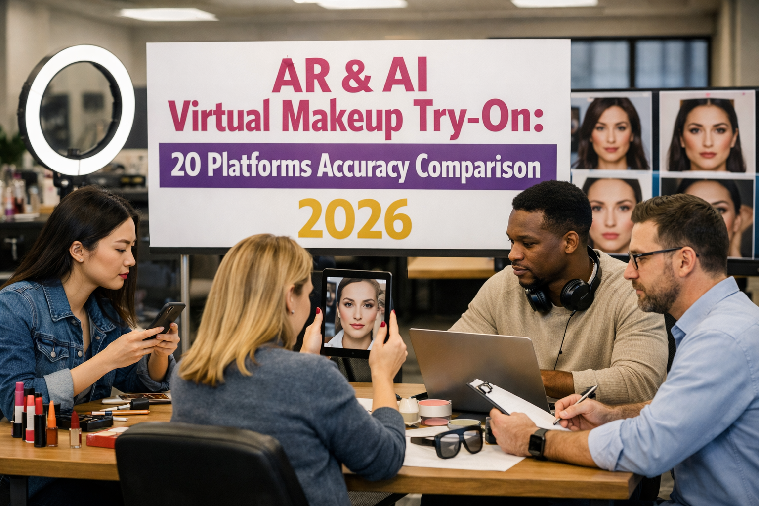 AR & AI Virtual Makeup Try-On 20 Platforms Accuracy